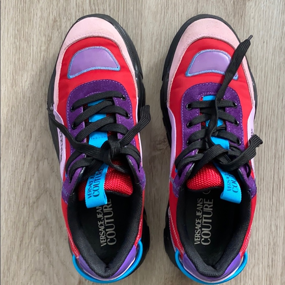 Preowned Versace couture sneakers